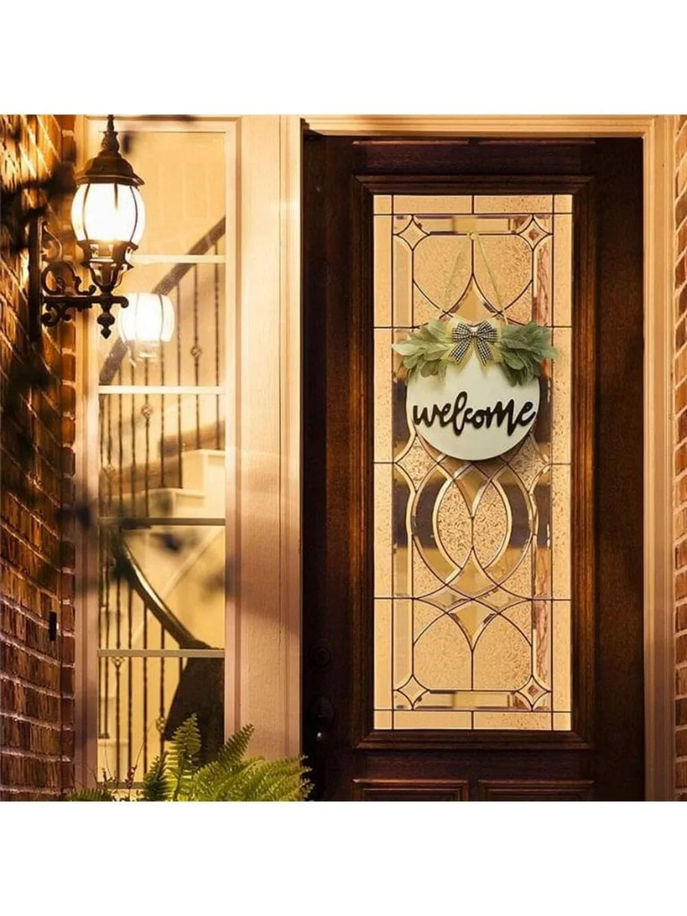 Welcome Sign for Front Door, Front Door Decor, Country Farmhouse Porch